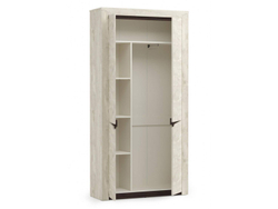 33.18 Лючия шкаф для одежды бетон/венге