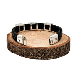 Серебряный браслет с магнитным замком