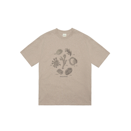Футболка Nothomme Monterest Loose Fit Hiking T-Shirt "Milk Cofee Brown"