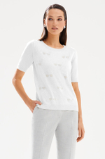 23533 Джемпер женский (молочный)