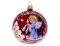 С1164/2 Стеклянный шар Рождественская сказка 85 мм.,красный, Ёлочка