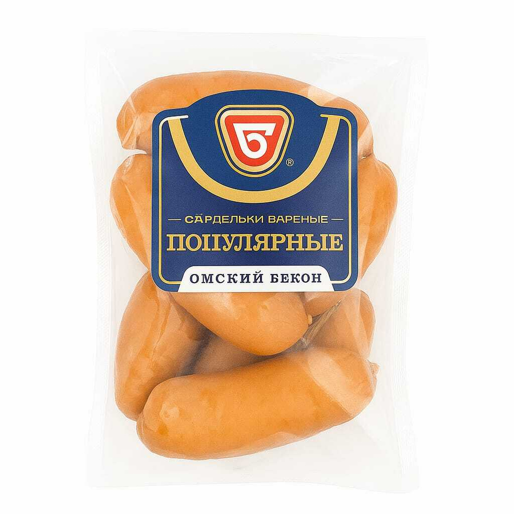 Сардельки Популярные Омский Бекон вес