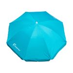 Зонт пляжный СЛЕДОПЫТ прямой, d - 180см, h - 183см, d штока 19/22мм, Polyester 190T, цв. голубой/10/