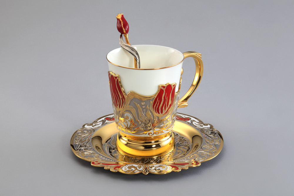 Кофейный набор "Роскошный тюльпан" малый