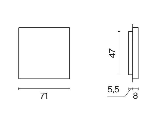 Заглушка VOLTUM S70 с суппортом, (деним)