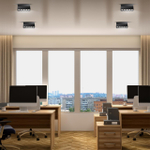 358322 OVER NT19 380 черный Светильник накладной IP33 LED 4000К 25W 110-265V EOS