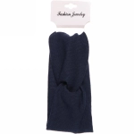 Повязка на голову широкая «Beauty», цвет синий, 17,5*9,5см