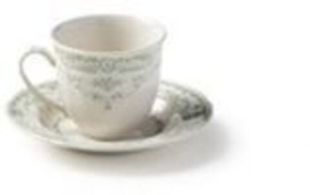 Чайная пара H 7,5 Ø 8,5 см H 2,4 Ø 15 см