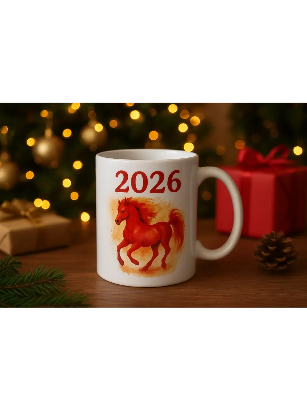 Кружка Новый Год 2026 год для чая кофе