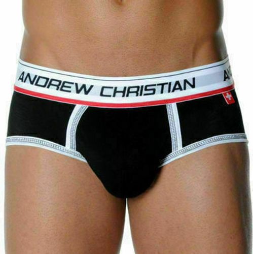 Мужские трусы брифы Andrew Christian CoolFlex Brief Show-It Black