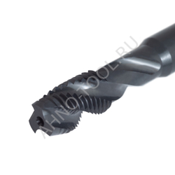 Метчик м/р М10х1,5 Р6М5К5/HSS-E DIN371 BLACK OXIDE, с винтовой канавкой, ТОЧИНТЕХ