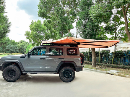 Маркиза автомобильная веерная 2,5х2,5 м (левая) РИФ