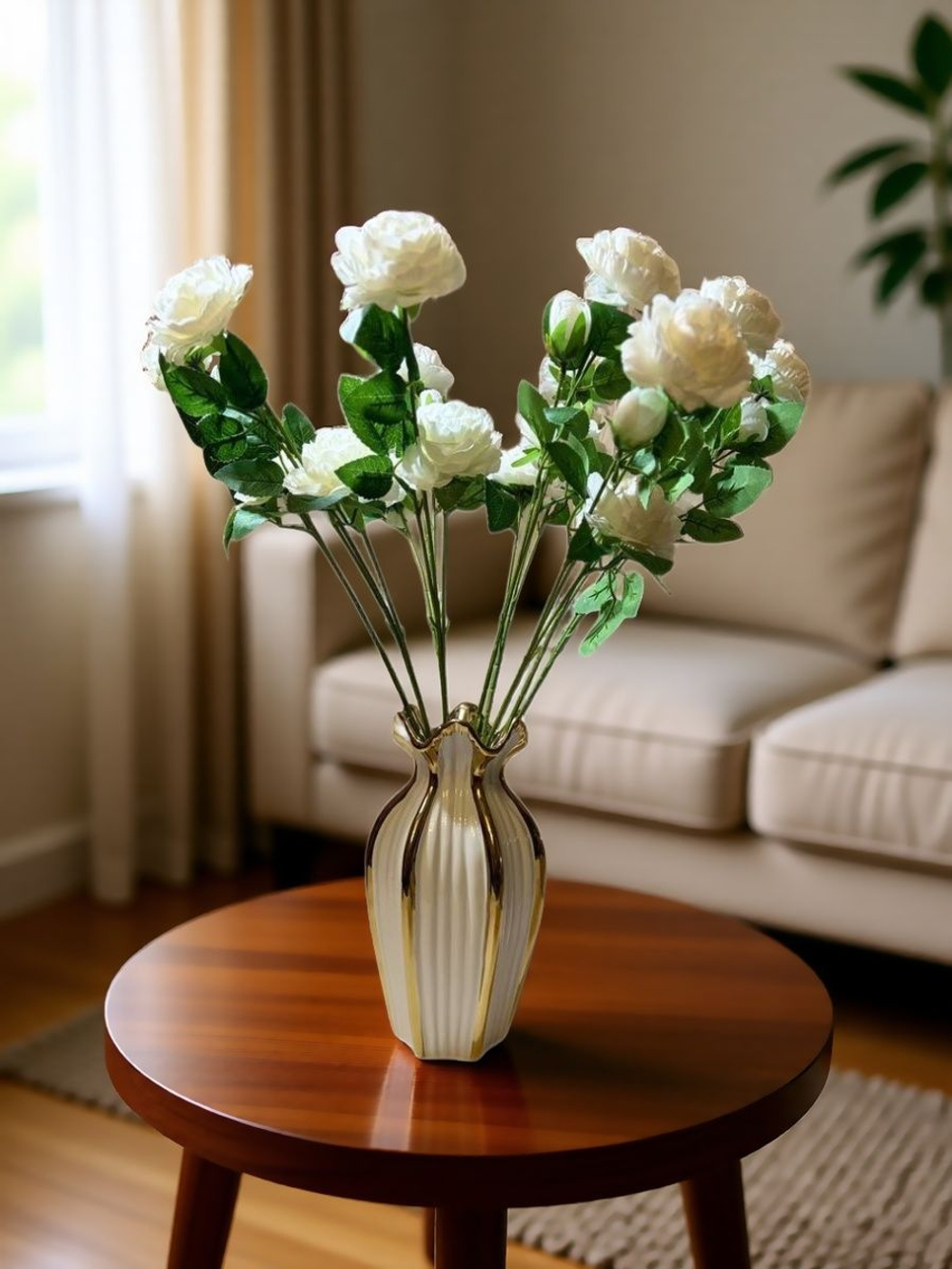 Искусственные цветы, желтые подсолнухи / Высота 44 см. 9 стебелей 9 бутонов/