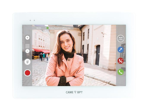 XTS 7IP WH WIFI - Абонентское IP-устройство hands-free с сенсорным 7’’ дисплеем, Wi-Fi модулем, локальным или POE питанием, мобильное приложение до 19 пользователей, редактор интерфейса, цвет белый лёд