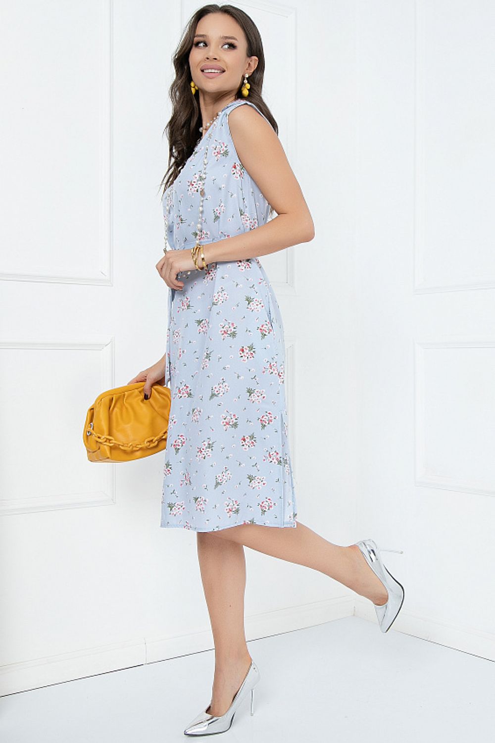 ПЛАТЬЕ ФЬЕЗОЛЕ (ЛАЙТ БЛУ) Bellovera (Акция)