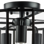 798257 Люстра GENNI 5х40W E27 ЧЕРНЫЙ МАТОВЫЙ/ПРОЗРАЧНЫЙ