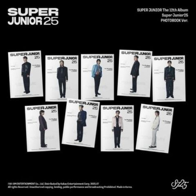 Альбом SUPER JUNIOR - SUPER JUNIOR25 12th Album PHOTOBOOK 9 Version SET