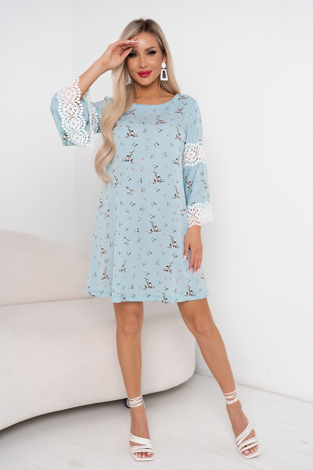 Платье Алана (мята) Р11-1178 Nikol (Акция)