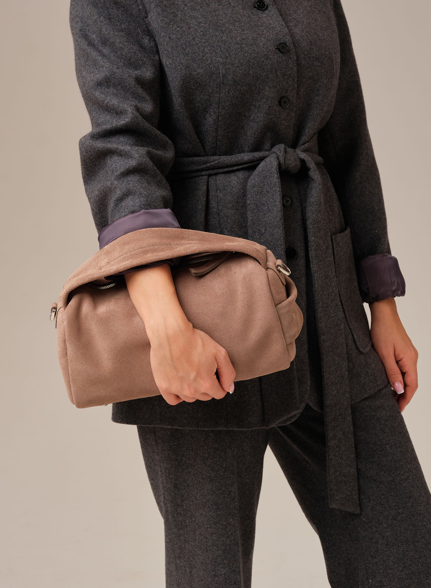 Замшевая сумка Solea DBR 31365 капучино