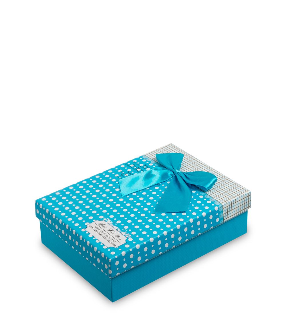 WG-30/1-A Коробка подарочная «Прямоугольник» цв.голубой