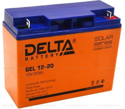 GEL 12-20 Аккумуляторная батарея Delta (12V / 20Ah)