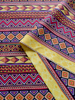 Ткань бязь плательная, рис. " Африканский орнамент", ширина 150 см, арт. 1031