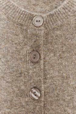 ZARA КАРДИГАН НА ПУГОВИЦАХ, НЕЖНО-КОРИЧНЕВЫЙ