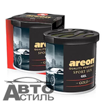 Ароматизатор в банке под сиденье Areon GEL САN 80гр - Sport Lux - ГОЛД