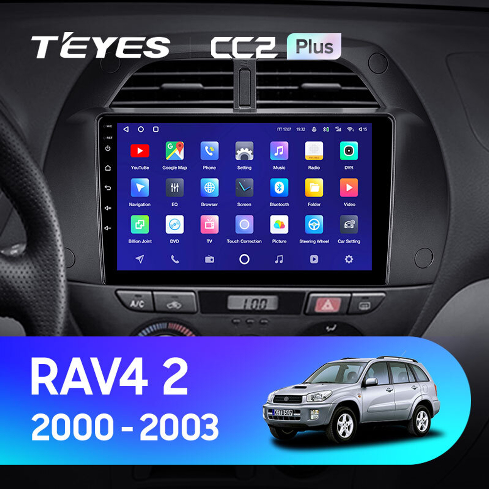 Teyes CC2 Plus 9" для Toyota RAV4 2000-2003