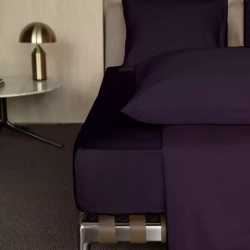 Простыня на резинке 160x200x35 Mollen ежевично-черная