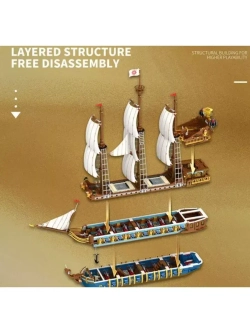 Конструктор Флагманский трёхмачтовый корабль 3162 детали