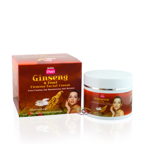 Коллагеновый крем для лица с женьшенем и жемчужной пудрой Ginseng & Perl Firming And Moisturing Anti-Wrinkle Banna