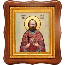 Петр Покровский священномученик. Икона на холсте.