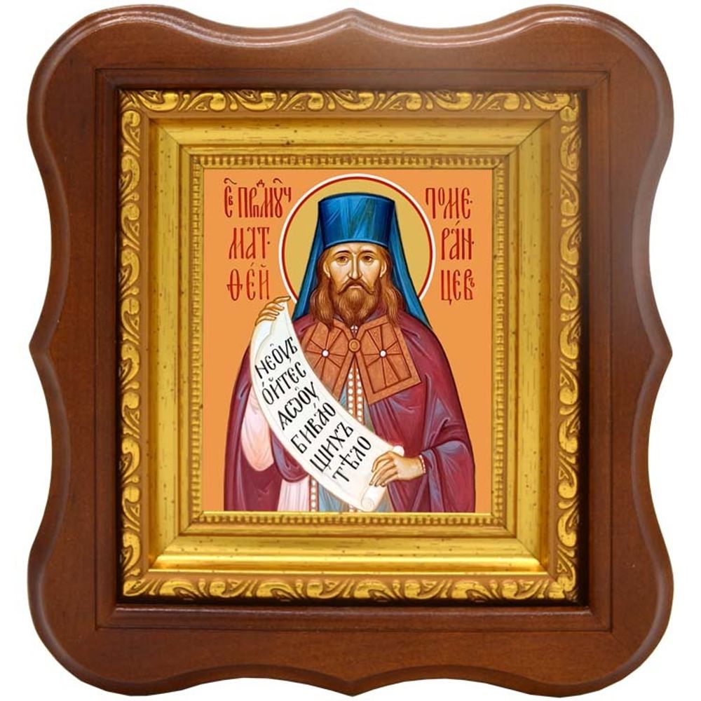 Матфей Померанцев преподобномученик. Икона на холсте.