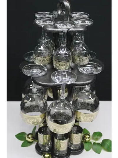 Барный набор 18 предметный с фужером