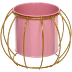 Кашпо металлическое «Vesna-Виола» 9,5*14*10,5см на металлической подставке,цвет розовый