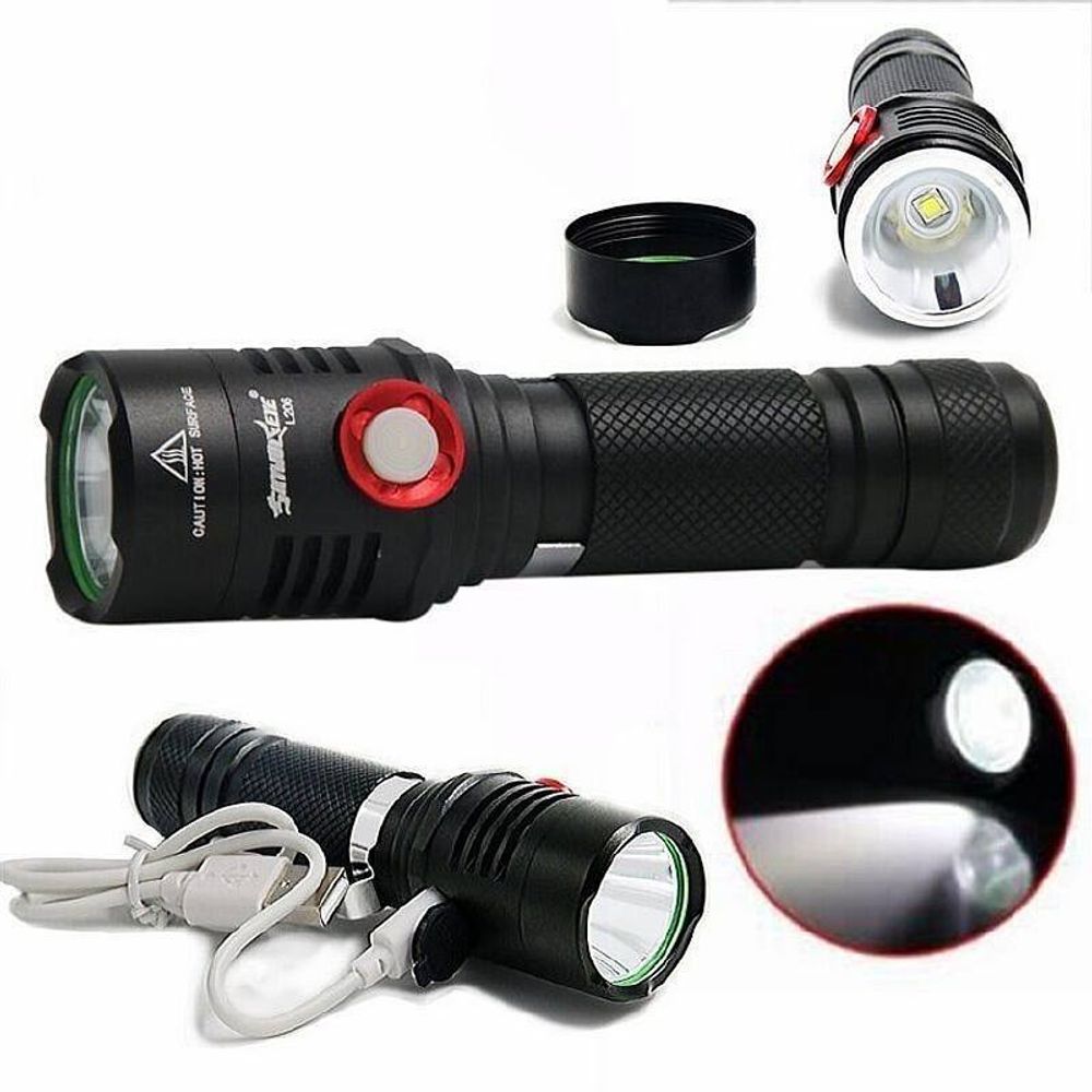 Фонарь ручной LED USB P-S26-T6