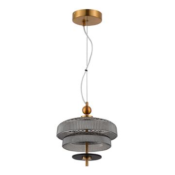 SL6122.303.01 Светильник подвесной ST-Luce Латунь/Латунь, Дымчатый LED 1*8W 3000K ORIENTAL