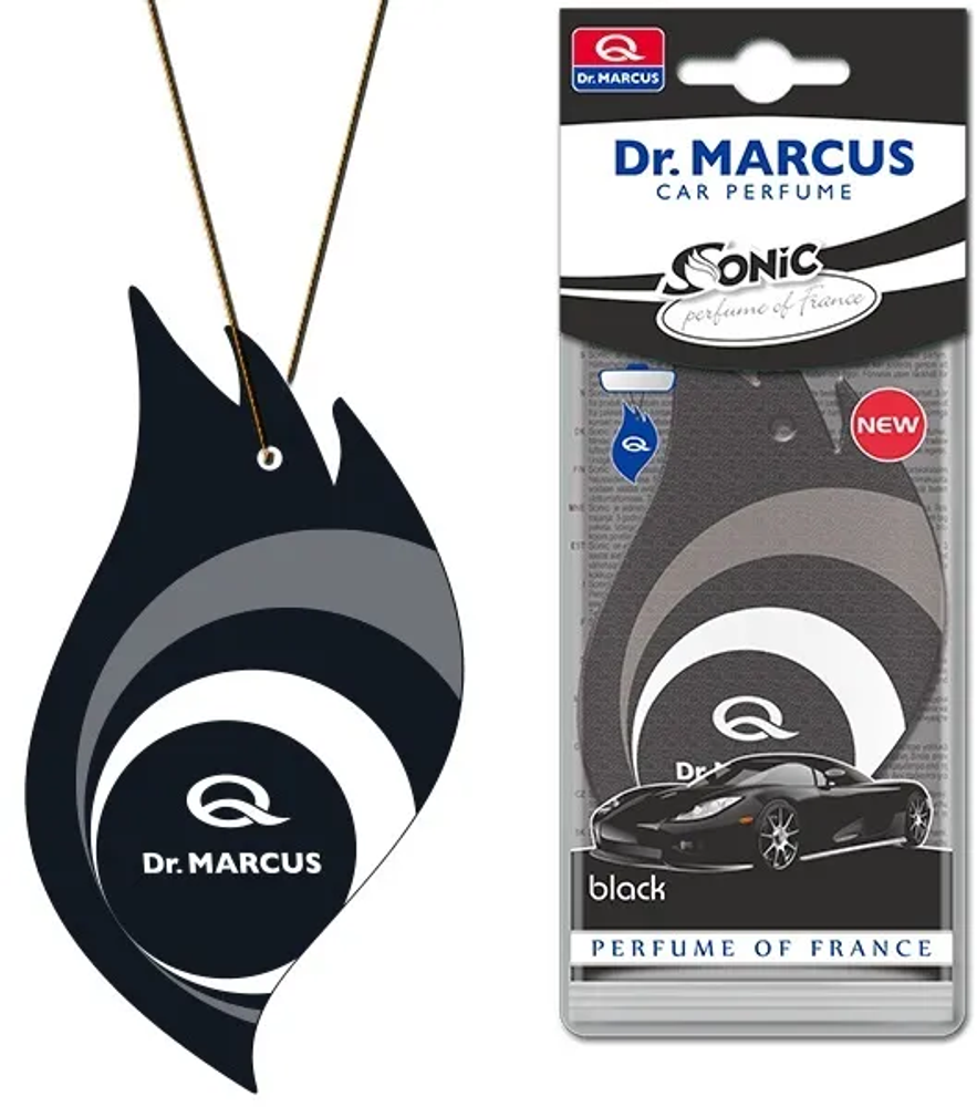 АРОМАТИЗАТОР С ПОДВЕСКОЙ &quot;DR.MARCUS&quot; SONIC BLACK