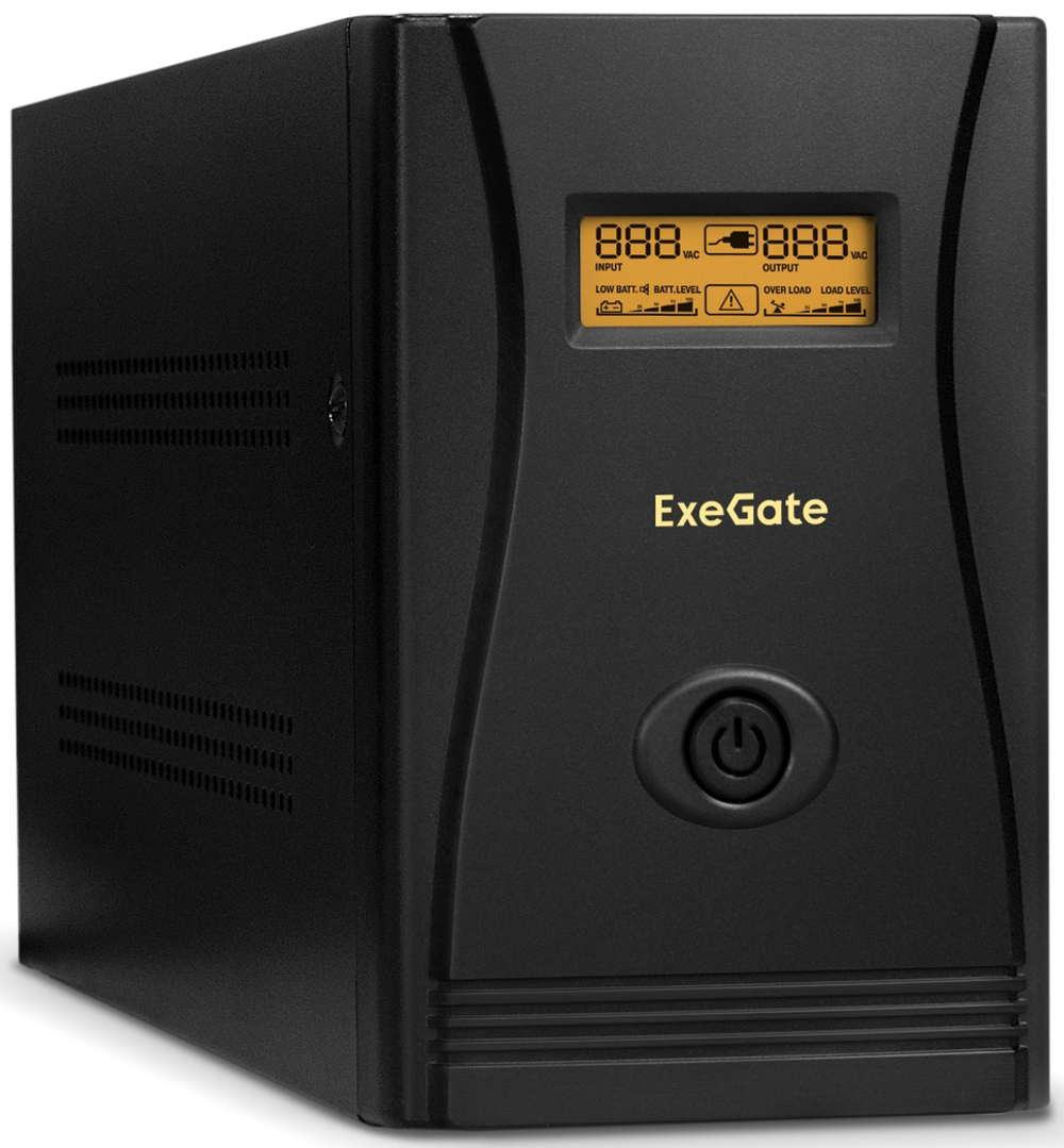 Источник бесперебойного питания  Exegate SpecialPro Smart LLB-1000.LCD.AVR.EURO.RJ.USB