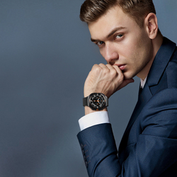 Ремешок из нержавеющей стали черного цвета от Dux Ducis для смарт часов Samsung Watch Ultra 47MM, серия Milanese Series (миланская петля)
