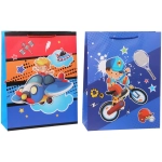 Пакет подарочный «Весёлый транспорт» 31*40*12 см, микс