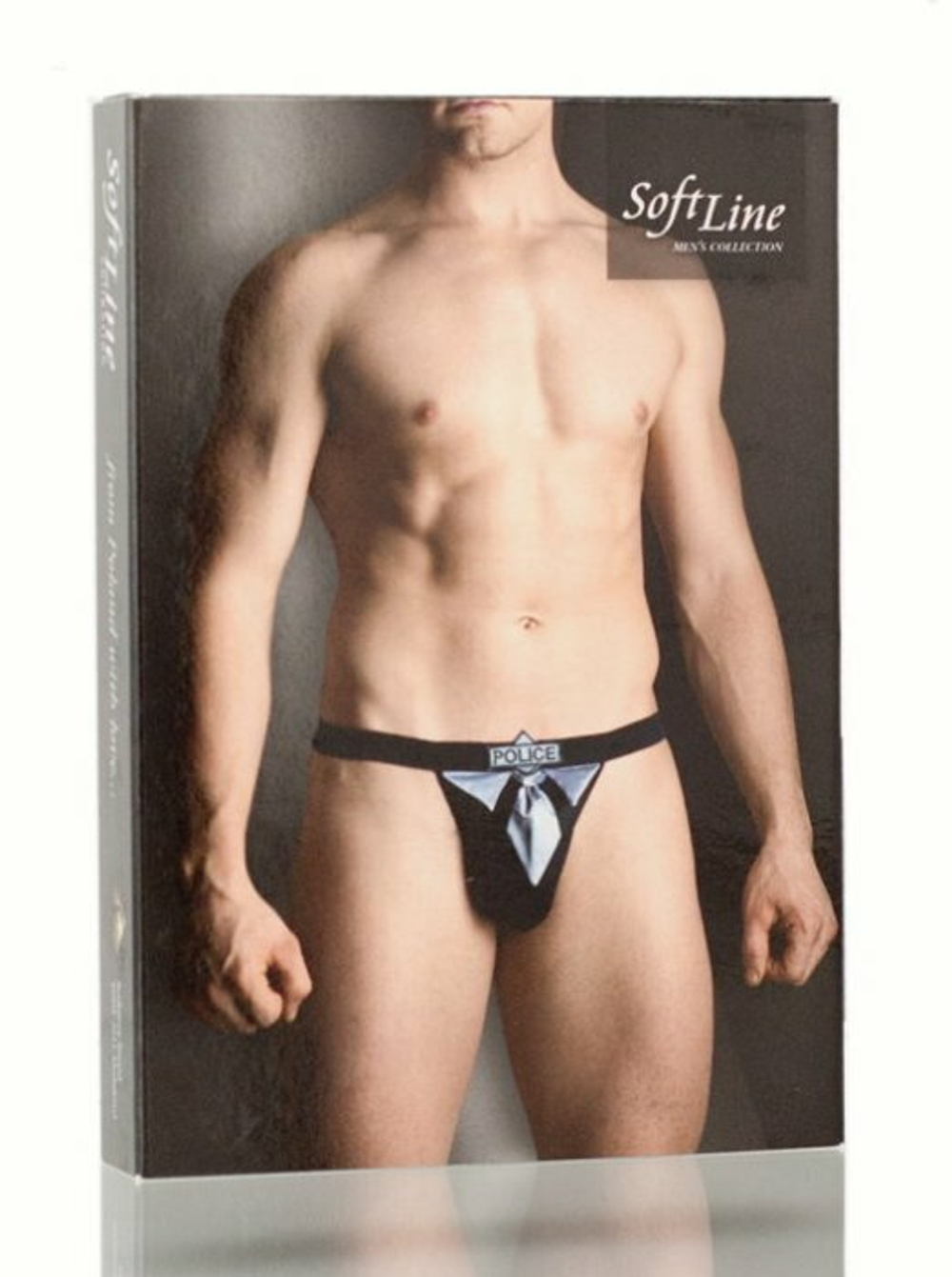 Мужские стринги черные полицейский Police S/L