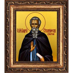 Андрей Оксиринфский (Египетский) Преподобный. Икона на холсте.