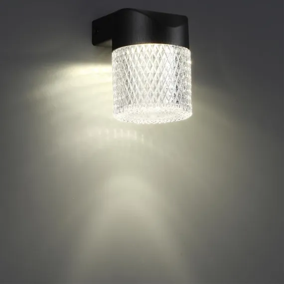 359293 STREET NT24 000 черный Светильник ландшафтный настенный IP65 LED 7W 4000K 175-265V ESTIMA
