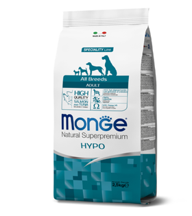Monge Dog Speciality Hypo корм с лососем и тунцом для взрослых собак всех пород 2,5кг.