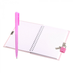 Блокнот в футляре, 19,5 см * 22,5 см, гребень, Alingar, мат.ламин, эффект 3D, ручка, замочек, клетка, 46 л., "Букет"