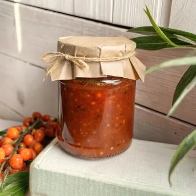 Фотография Джем «Облепиха» / 250мл купить в магазине Афлора