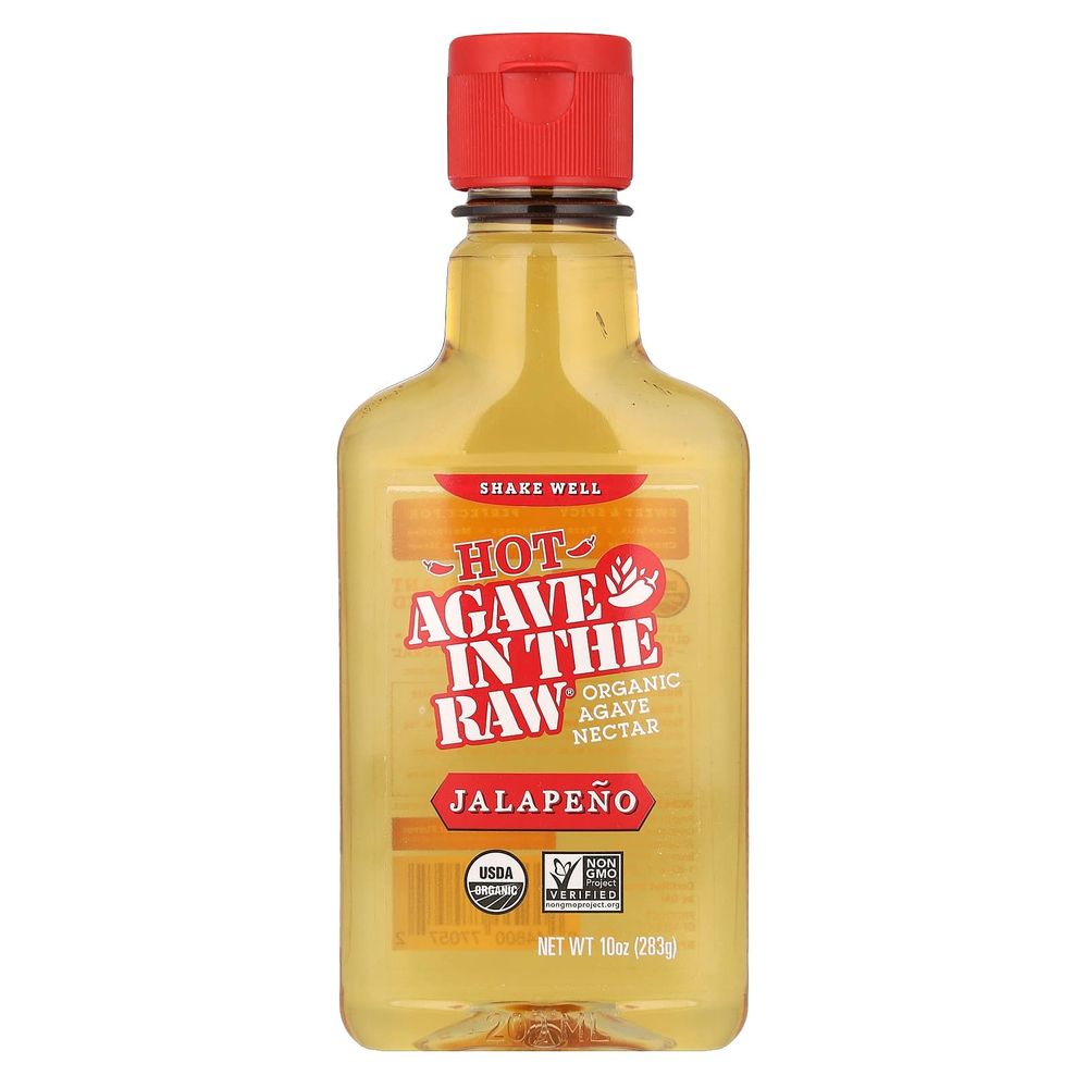 In the Raw, Organic Hot Agave In The Raw®, халапеньо, 283 г (10 унций)