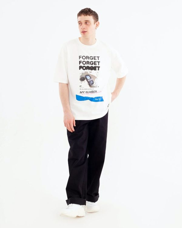 Футболка Artem x Kuzma Forget forget forget молочная - фото 5